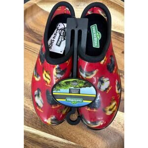 Groundwork Women's Garden Shoes with Chickens Print size8